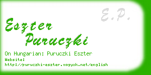 eszter puruczki business card